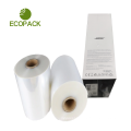 clear color Five Layers Co-extruded Heat Shrinkable Pof Shrink Film for sea food packing
